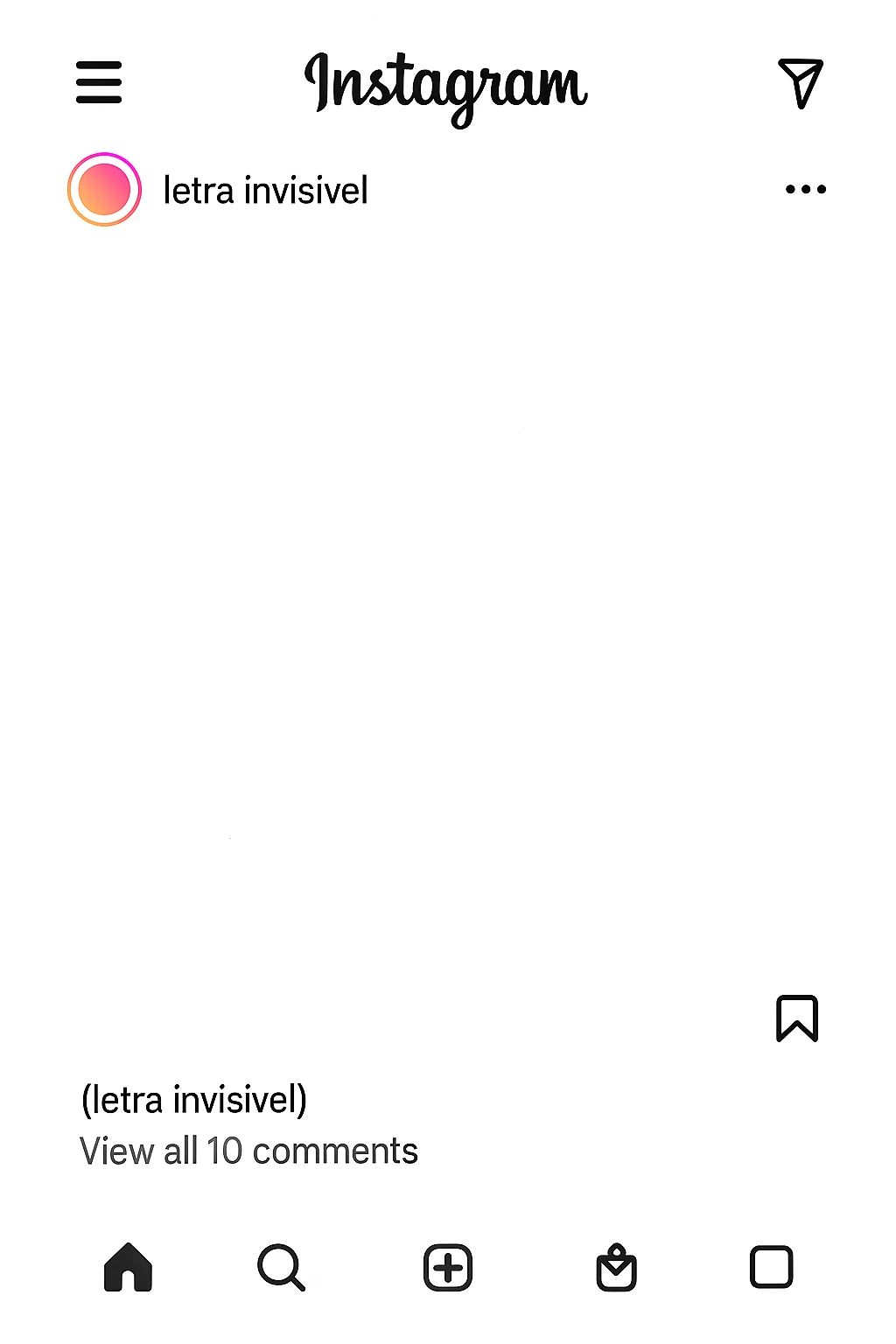 letra invisível 2 demonstração de letra invisível no instagram